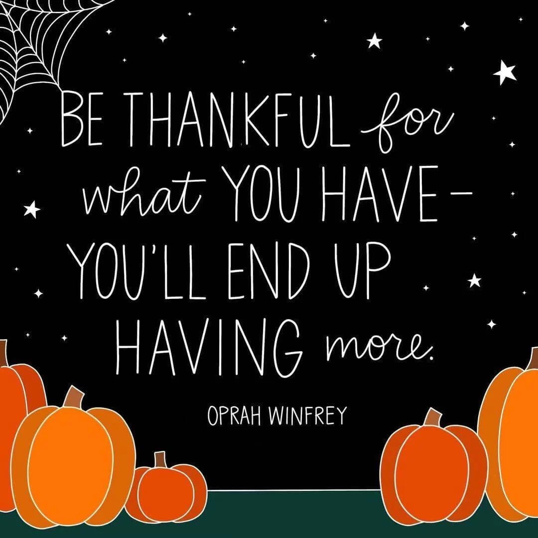 Be thankful for what you have – you’ll end up having more