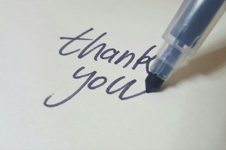 Calligraphy pen thank you