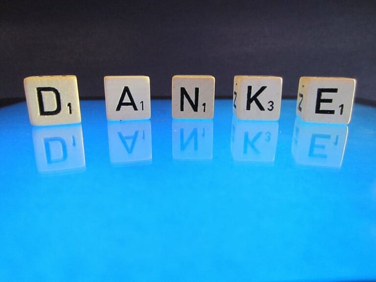 Danke dice on glass surface