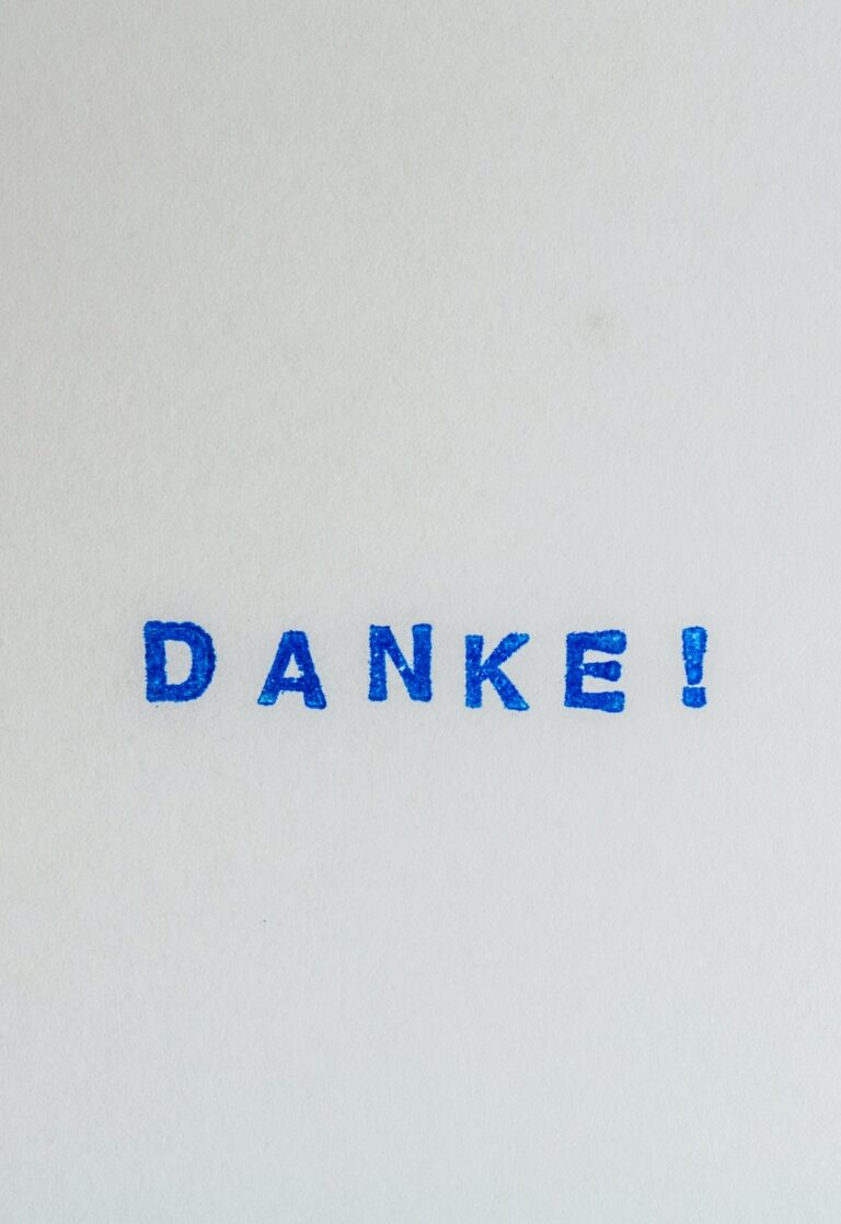 Danke message