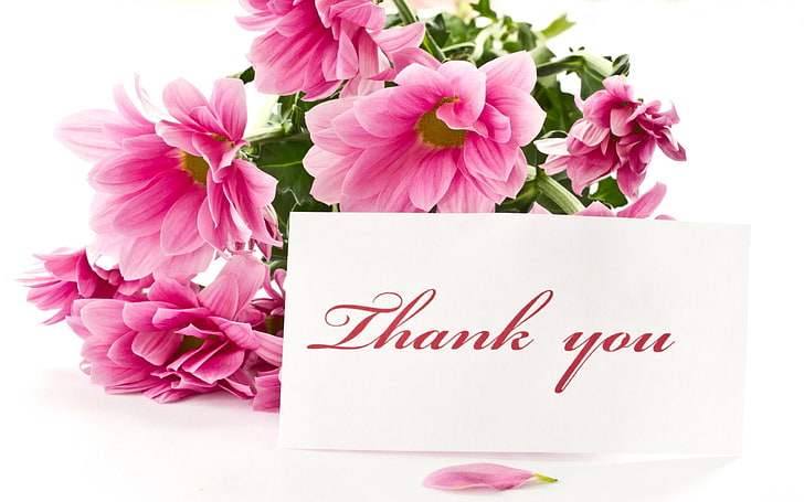Flowers thank you note
