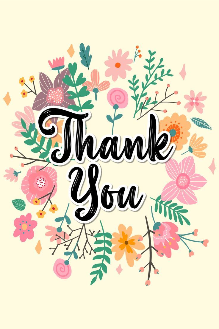 Flowery Wishes – Thank You Cards - Thank you pics