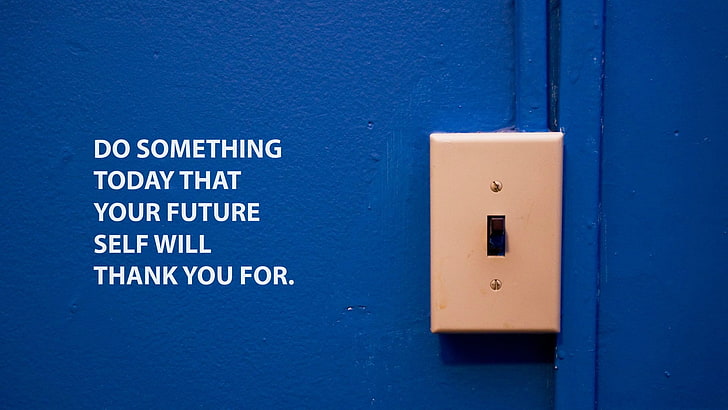 Futuristic motivational quote thank you wallpaper