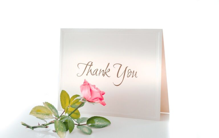 Thank You Card Appreciation