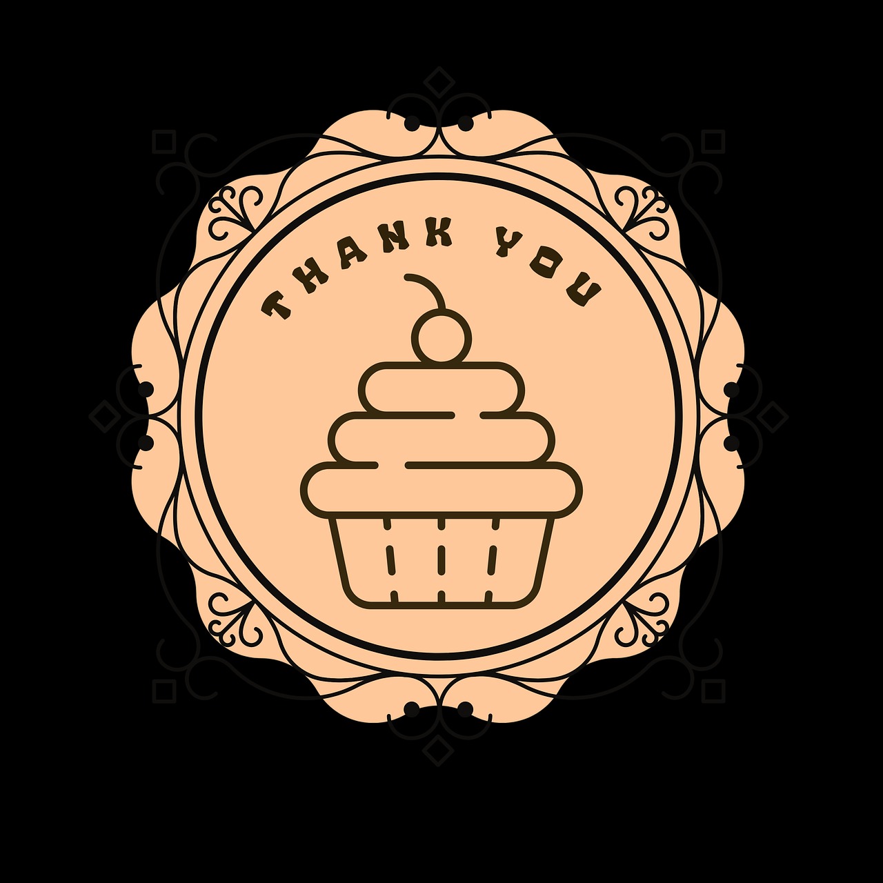 Thank You Cupcake Logo