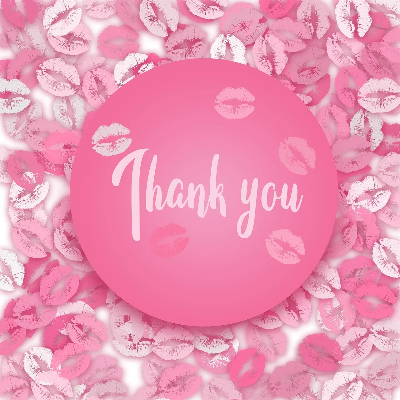 Thank You Pink Kisses