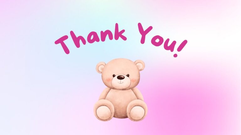 Thank You Teddy Bear