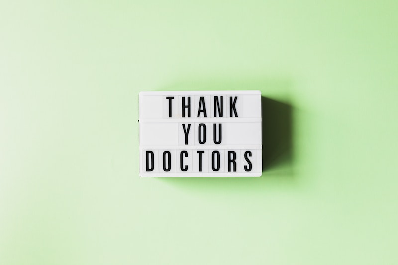 Thank you doctors message