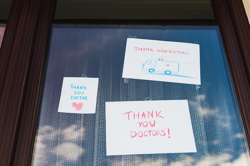 Thank you doctors messages on window 2